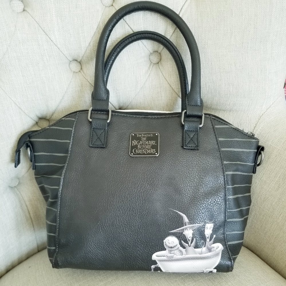Loungefly The Nightmare Before Christmas Jack Skellington Satchel Bag - Picture 6 of 11